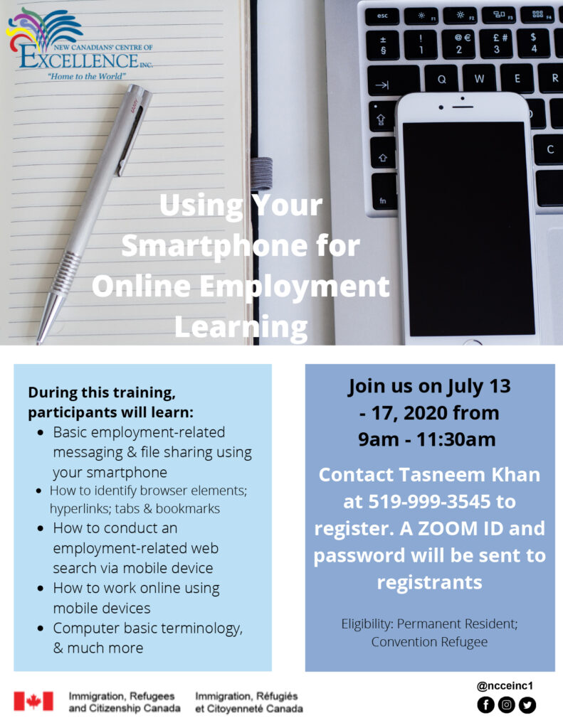 Using Smartphones for Online Employment Learning