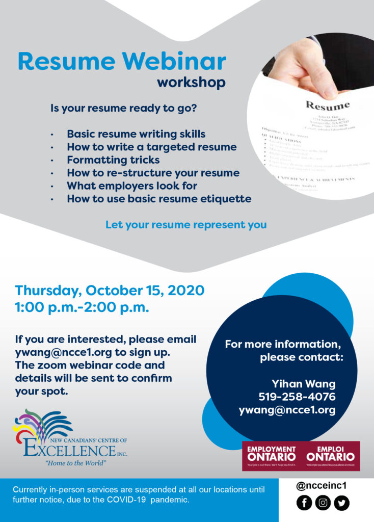 Resume Webinar Workshop