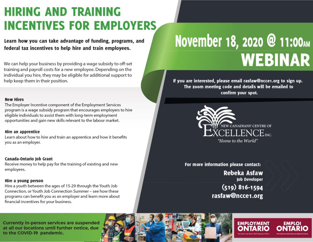 Hiring and Training Incentives for Employers
