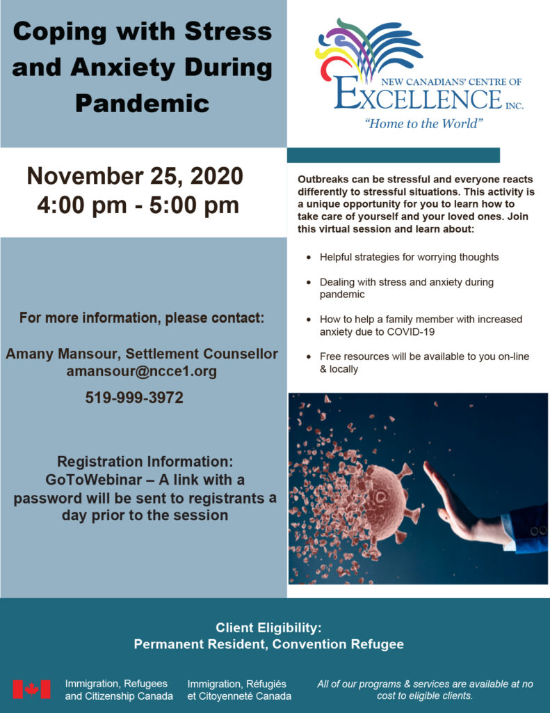 Coping with Stress and Anxiety During Pandemic