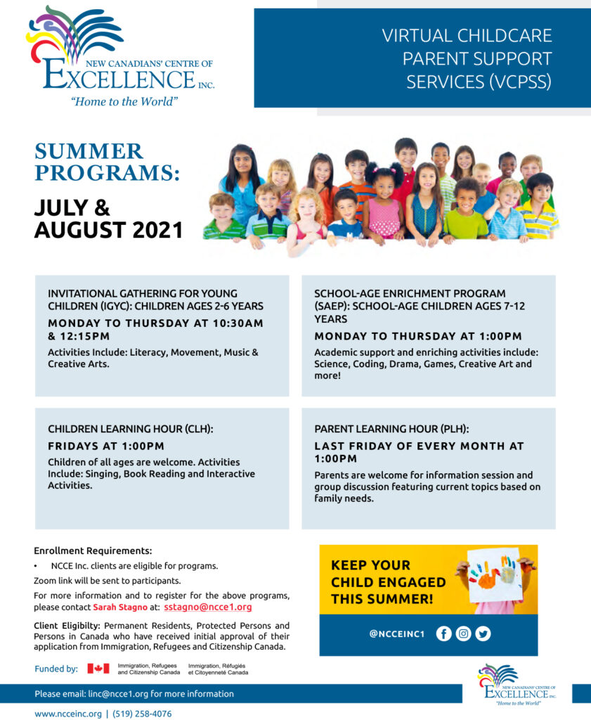 VCPSS Summer Programs Flyer