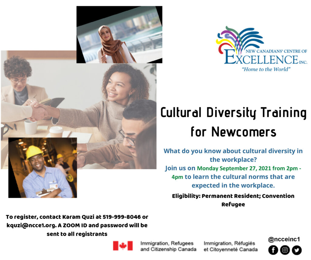 Cultural Diversity For Newcomers 