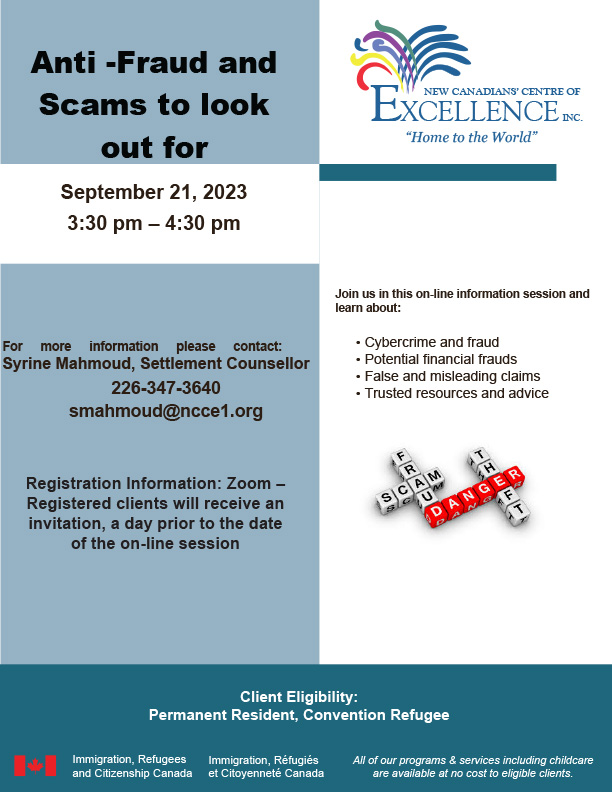 Anti-Fraud and Scams to Look Out For
