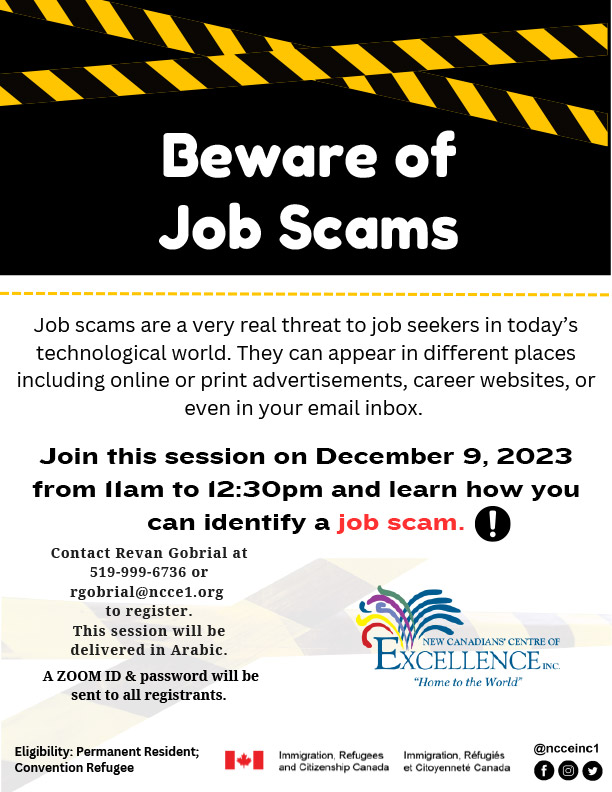 Beware of Job Scams