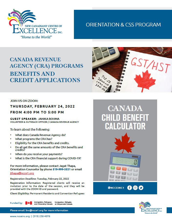 CRA Benefits Credit Applications Flyer