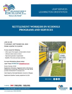 Settlement Workers in Schools Programs & Services
