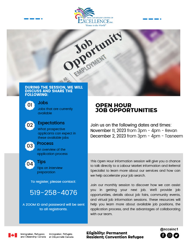 Open Hour Job Opportunites
