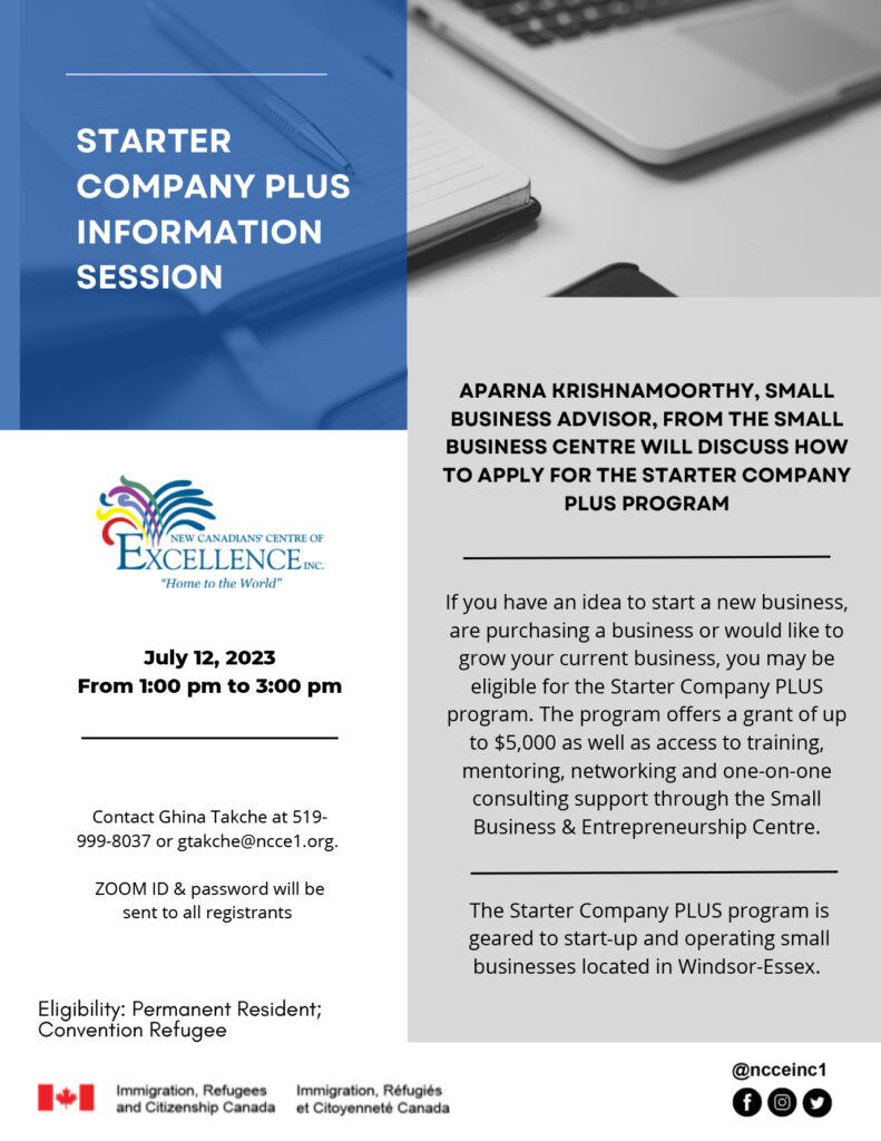 STARTER COMPANY PLUS INFORMATION SESSION