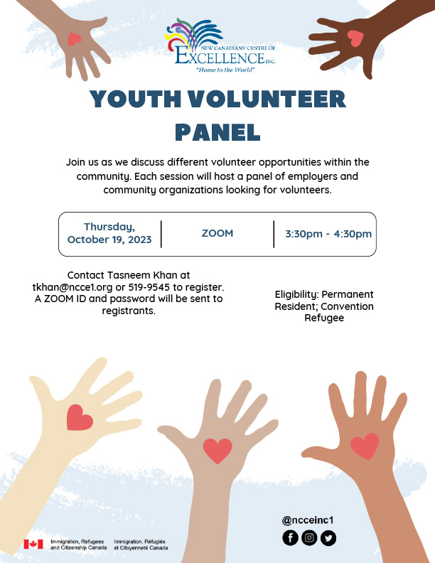 Youth Volunteer Panel @ ZOOM