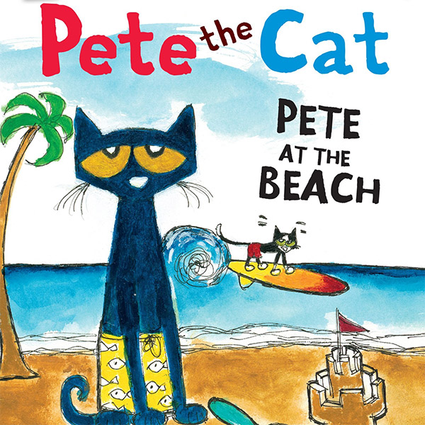 Pete the Cat: Pete at the Beach Book Cover
